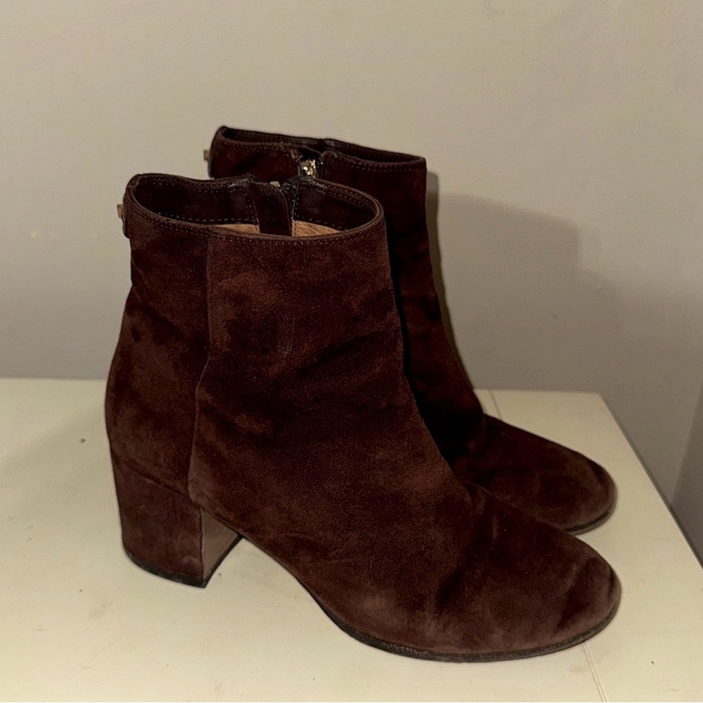 Coach Brown Suede Ankle Boots